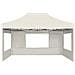 Gazebo Professionale Pieghevole Pareti Alluminio 4,5x3m Crema - Foto miniatura 4