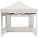 Gazebo Professionale Pieghevole Pareti Alluminio 4,5x3m Crema - Foto miniatura 5