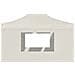 Gazebo Professionale Pieghevole Pareti Alluminio 4,5x3m Crema - Foto miniatura 6