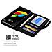 Custodia Compatibile Con Lg K8 2016 In Nero Ossido - Coperchio Protettivo Con Chiusura Magnetica E 3 Slot Per Carte - Foto miniatura 9
