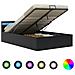 Giroletto Contenitore Idraulico LED Nero Similpelle 140x200 cm - Foto miniatura 1