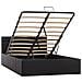 Giroletto Contenitore Idraulico LED Nero Similpelle 140x200 cm - Foto miniatura 3