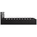 Giroletto Contenitore Idraulico LED Nero Similpelle 140x200 cm - Foto miniatura 6
