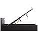 Giroletto Contenitore Idraulico LED Nero Similpelle 140x200 cm - Foto miniatura 7