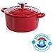 Pentole H6072.520 Bk Bk Borgogna Olandese 20 Cm / 2,5 L, In Ghisa, Rivestimento Smaltato, Con Anelli Coperchio Di Gocciolamento, Lavabile In Lavastoviglie, Colori: Rosso - Foto miniatura 1