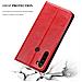 Custodia Compatibile Con Xiaomi Redmi Note 8t In Rosso Mela - Coperchio Protettiva Con Chiusura Magnetica, Funzione Stand E Tasca Per Le Carte - Foto miniatura 8