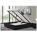 Kennington Struttura Letto Nera Con Contenitore Integrato160x200 Cm - Foto miniatura 2
