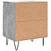 Comodini 2 Pz Grigio Cemento 40x30x50 Cm In Legno Multistrato - Foto miniatura 7