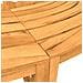Panche Per Albero Semi Circolari 2pz 160cm Legno Massello Teak - Foto miniatura 1