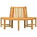 Panche Per Albero Semi Circolari 2pz 160cm Legno Massello Teak - Foto miniatura 2
