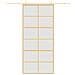 Porta Scorrevole Dorata 90x205 Vetro Smerigliato Esg Alluminio - Foto miniatura 3