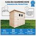M310 Casetta Da Giardino In Legno Per Esterni - 239x144xa200 Cm / 2.6m2 - Piccola Casetta In Legno, Rimessa Attrezzi, Deposito Bici - Foto miniatura 8