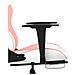 Sedia Da Gaming Massaggio Poggiapiedi Bianco E Rosa Similpelle - Foto miniatura 8