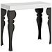Consolle Allungabile 90x40/196 Cm Paxon Small Premium Telaio Antracite - Bianco Frassino - Foto miniatura 5