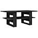 Tavolino Da Salotto Nero 102x55x42 Cm In Legno Multistrato - Foto miniatura 2