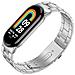 Cinturino In Metallo Per Xiaomi Mi Band 8 Silver - Foto miniatura 3