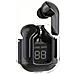 Auricolari Senza Fili Bluetooth Tws Crystal 5.3 Con Display A Led, Nero - Foto miniatura 1
