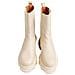 Molly High Booties Stivaletti Pelle Scarpe Donna Beige Eu 39, 37403112 La - Foto miniatura 3