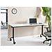 Scrivania Pieghevole Cavi Bianco 180 Cm 60 Cm Con Ruote - Foto miniatura 1