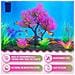 Albero Rosa Plastico Per Acquario Con Arbusti Artificiali - Decorazione Unica - Foto miniatura 2