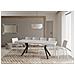 Tavolo allungabile 80x120/204 cm Dolcezza bianco frassino gambe antracite - Foto miniatura 4