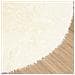 Tappeto Shaggy a Pelo Lungo NAVARRA Crema 240x240 cm poliestere - Foto miniatura 2