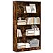 Libreria Rovere Fumo 80x24x143 Cm In Legno Multistrato - Foto miniatura 1