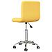Sedia Da Pranzo Girevole Giallo Senape In Tessuto - Foto miniatura 4