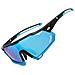 Occhiali Da Sole Con Lenti Fotocromatiche Trasparenti In Pc Per Lo Sport Lightblue - Foto miniatura 2