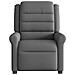 Poltrona Massaggiante Reclinabile Grigio Scuro in Tessuto - Foto miniatura 3