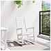 Sedia a dondolo da giardino Bianca 70x92x108 cm HDPE - Foto miniatura 3