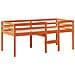 Letto a Soppalco con Tetto Cera 90x190cm Legno Massello di Pino - Foto miniatura 7