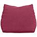 Cuscino per Schiena Rosso Vino 45 x 20 x 35 cm Tessuto in Cords - Foto miniatura 6