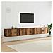 Set Mobile TV da Parete 3 pcs Legno vecchio 100 x 34,5 x 40 cm - Foto miniatura 2