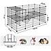 Box pieghevole per piccoli animali domestici - Recinto per animali - Nero - Foto miniatura 3
