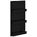 Scaffale per riviste Rovere Nero 51 x 11 x 102 cm - Foto miniatura 1