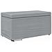 Pouf Grigio chiaro Tessuto e Legno Ingegnerizzato - Foto miniatura 1