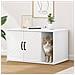 Casa per Gatti Bianco 85 x 55 x 50 cm Legno multistrato - Foto miniatura 2