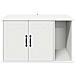 Casa per Gatti Bianco 85 x 55 x 50 cm Legno multistrato - Foto miniatura 6