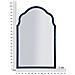 Specchio Con Cornice Classico 3-blu-mdf-100x62x1 Cm - Foto miniatura 8