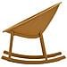 Set Di 2 Sedie A Dondolo Vkh1086-giallo-plastica-66x88x80 Cm - Foto miniatura 3