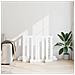 Recinto pieghevole per animali 4 pcs Bianco 201 x 38 x 90 cm - Foto miniatura 3