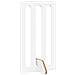 Recinto pieghevole per animali 4 pcs Bianco 201 x 38 x 90 cm - Foto miniatura 4