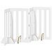 Recinto pieghevole per animali 4 pcs Bianco 201 x 38 x 90 cm - Foto miniatura 5