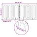 Recinto pieghevole per animali 4 pcs Bianco 201 x 38 x 90 cm - Foto miniatura 9
