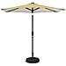 Parasol da Giardino con Luci LED 270 x 270 cm Poliestere - Foto miniatura 1