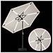 Parasol da Giardino con Luci LED 270 x 270 cm Poliestere - Foto miniatura 5