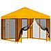 Gazebo da giardino con pareti laterali 3 x 3 m Giallo - Foto miniatura 1