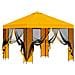 Gazebo da giardino con pareti laterali 3 x 3 m Giallo - Foto miniatura 4