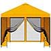 Gazebo da giardino con pareti laterali 3 x 3 m Giallo - Foto miniatura 5